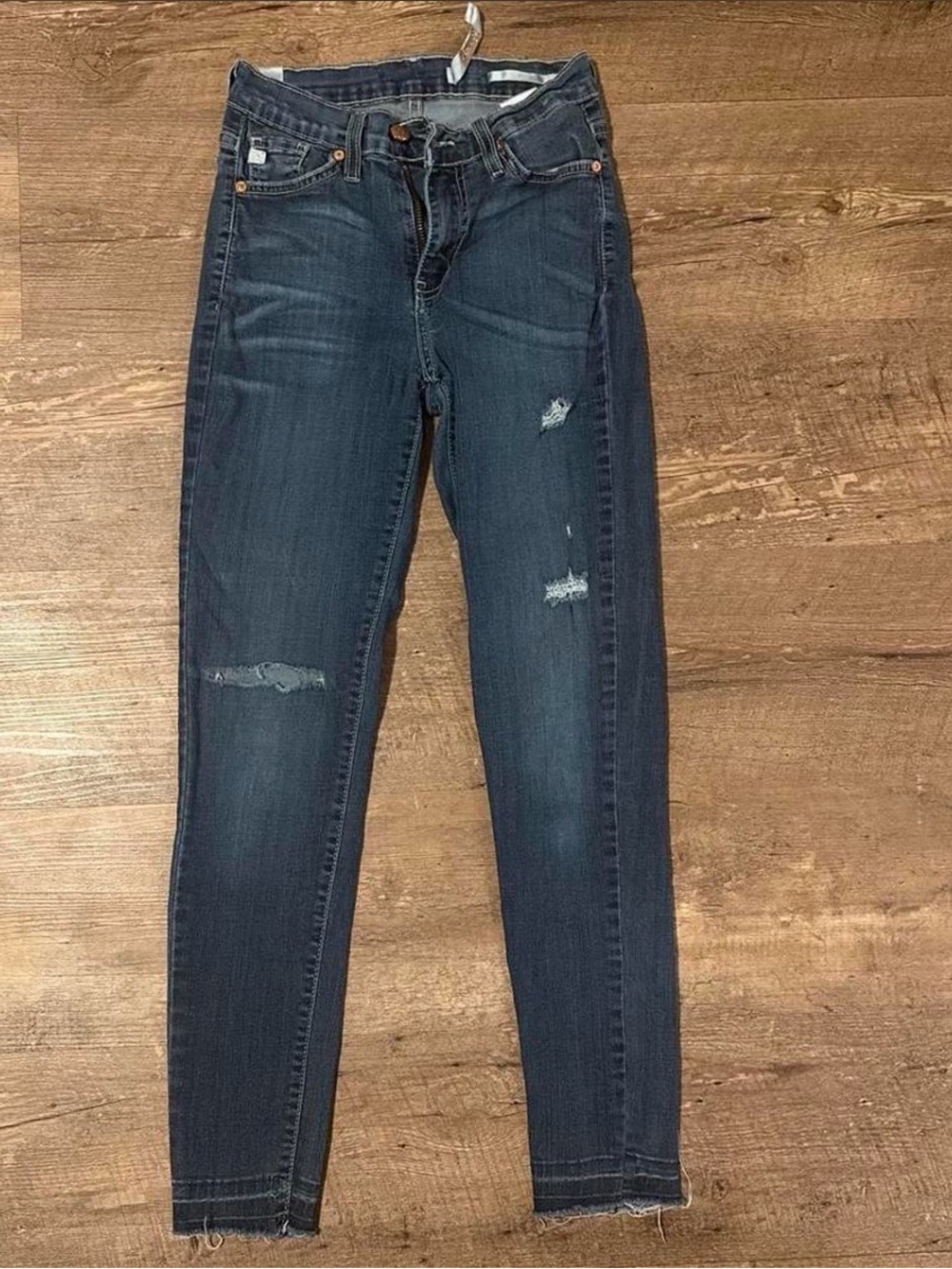 KanCan Dark Blue Distressed Skinny Jeans